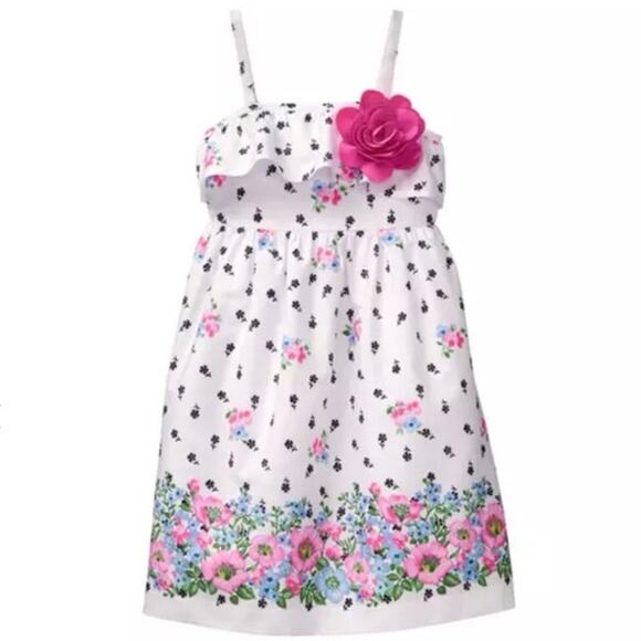 Janie and Jack Floral Ruffle Dress - Picture 1 of 7